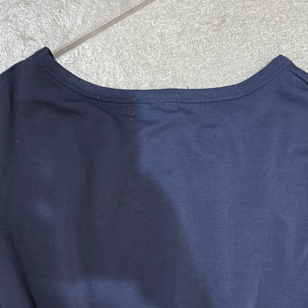 Navy Blue Jersey Women’s Dress - Picture 14 of 16